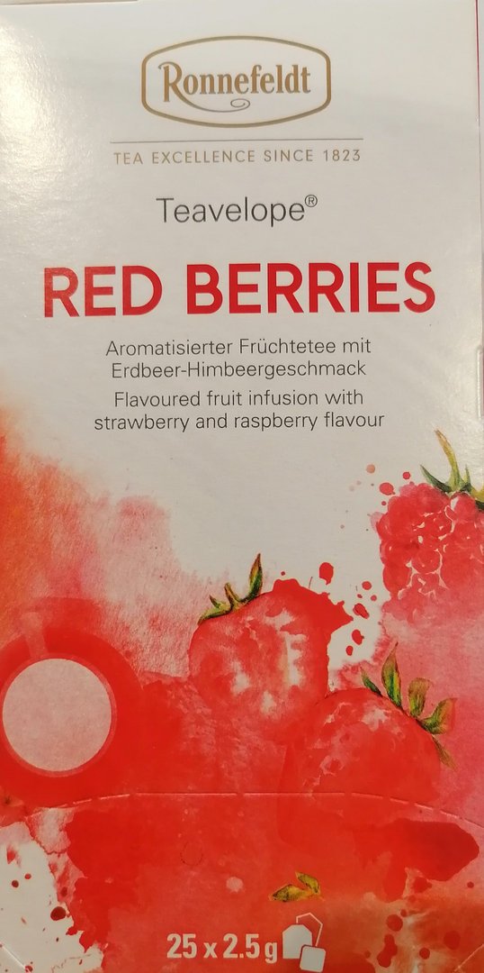 Teavelope Red Berries